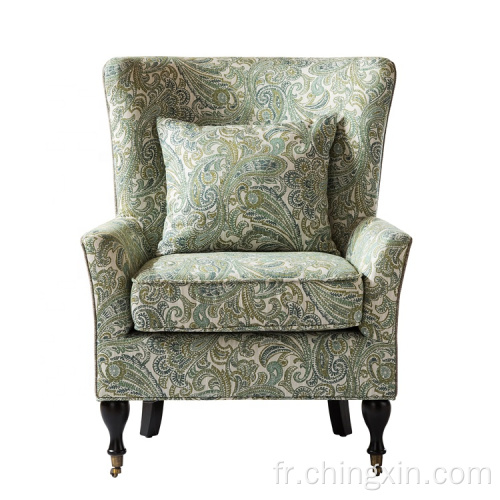 Fauteuil de fleur Chaise d&#39;accent armé avec roulettes